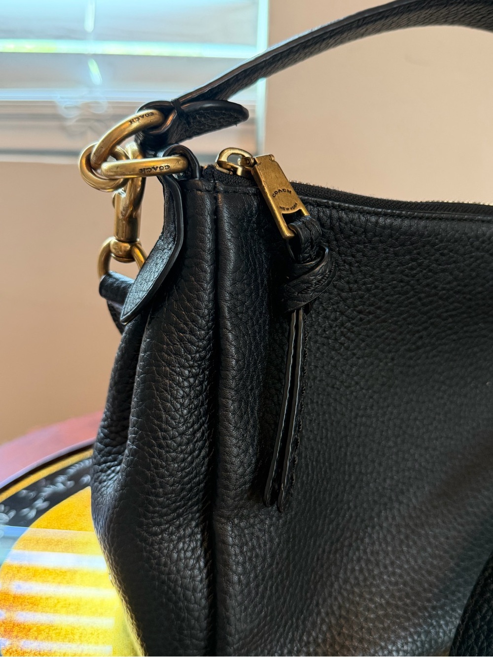 Coach Shay Black Pebbled Leather Shoulder Crossbody Bag - Picture 4 of 11